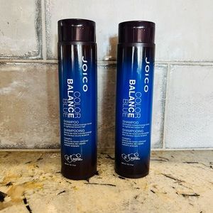 Two Joico color balance blue shampoos